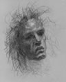 Michael Hensley Drawings, Human Heads 10
